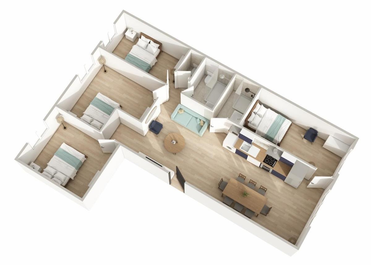 Appartement 4 Chambres Шампини сюр Марн Екстериор снимка